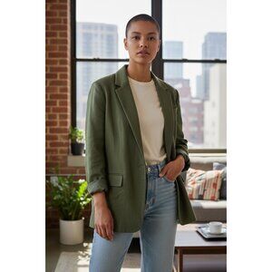 Vince Green Blazer Size 8 Tuscan Olive